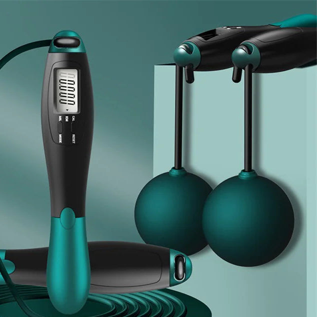 Smart Wireless Jump Rope with Weighted Ball and Counter