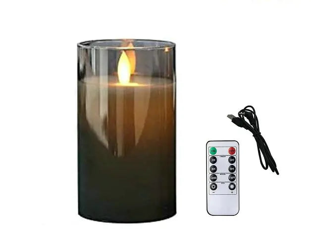 USB Rechargeable Luminous Pillar Candles